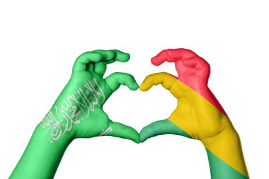 Suudi Arabistan Bolivya Kalbi, El hareketi kalp yapma, Kırpma Yolu