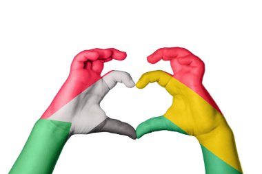 Sudan Bolivya Kalbi, El hareketi kalp yapma, Kırpma Yolu