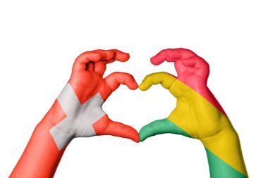 İsviçre Bolivya Kalbi, El hareketi kalp yapma, Kırpma Yolu