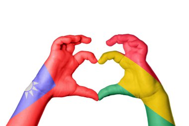 Tayvan Bolivya Kalbi, El hareketi kalp yapma, Kırpma Yolu