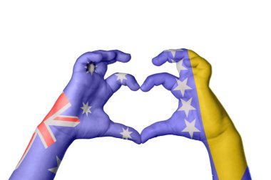 Avusturalya Bosna-Hersek Kalbi, El hareketi, kalp yapma, Kırpma Yolu