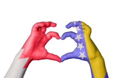 Bahreyn Bosna-Hersek Kalbi, El hareketi, kalp yapma, Kırpma Yolu