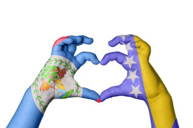 Belize Bosna-Hersek 'in Kalbi, El hareketi, kalp yapma, Kırpma Yolu