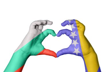 Bulgaristan Bosna-Hersek Kalbi ve El hareketi kalp yaptı, Kırpma Yolu