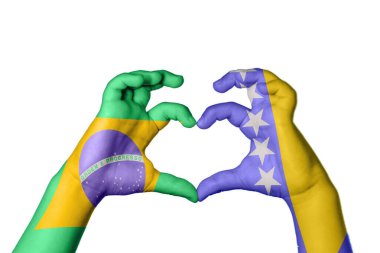 Brezilya Bosna-Hersek Kalbi, El hareketi, kalp yapma, Kırpma Yolu