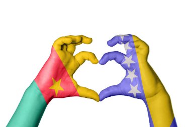 Kamerun Bosna-Hersek Kalbi, El hareketi, kalp yapma, Kırpma Yolu