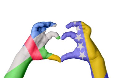 Orta Afrika Cumhuriyeti Bosna-Hersek Kalbi, El hareketi, kalp yapma, Kırpma Yolu