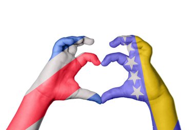 Kosta Rika Bosna-Hersek Kalbi, El hareketi, kalp yapma, Kırpma Yolu