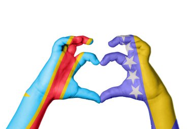 Demokratik Kongo Cumhuriyeti Bosna-Hersek Kalbi, El hareketi kalp yaptı, Kırpma Yolu