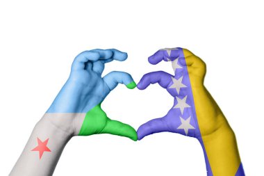 Cibuti Bosna-Hersek Kalbi, El hareketi, kalp yapma, Kırpma Yolu