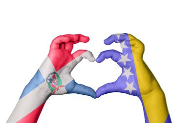 Dominik Cumhuriyeti Bosna-Hersek Kalbi, El hareketi, kalp yapma, Kırpma Yolu