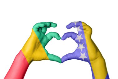 Gine Bosna-Hersek Kalbi, El hareketi, kalp yapma, Kırpma Yolu