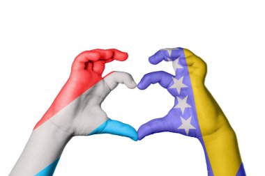 Lüksemburg Bosna-Hersek Kalbi, El hareketi, kalp yapma, Kırpma Yolu