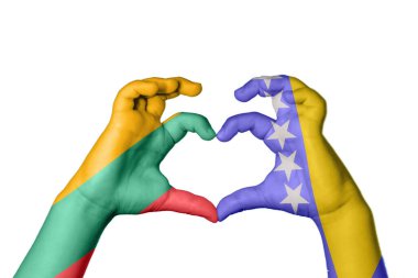 Litvanya Bosna-Hersek Kalbi, El hareketi, kalp yapma, Kırpma Yolu