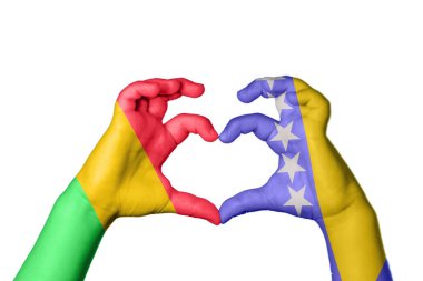 Mali Bosna-Hersek Kalbi, El hareketi, kalp yapma, Kırpma Yolu