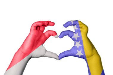 Monako Bosna-Hersek Kalbi, El hareketi, kalp yapma, Kırpma Yolu