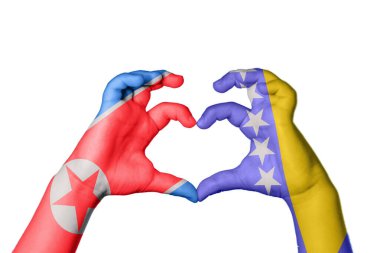 Kuzey Kore Bosna-Hersek Kalbi, El hareketi, kalp yapma, Kırpma Yolu