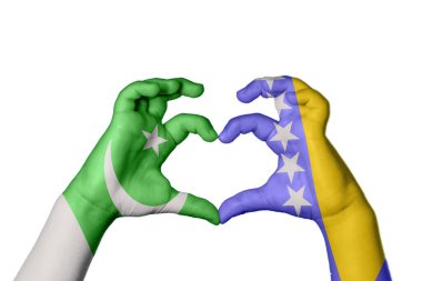 Bosna-Hersek 'in Kalbi ve El Hareketi Kalp Yapıyor, Yol Kesiyor