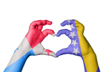 Panama Bosna-Hersek Kalbi, El hareketi, kalp yapma, Kırpma Yolu