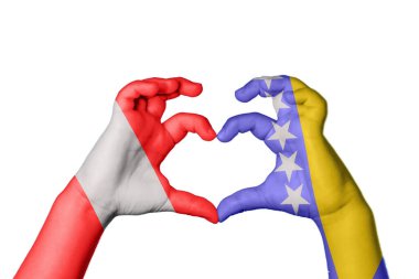 Peru Bosna-Hersek Kalbi, El hareketi, kalp yapma, Kırpma Yolu