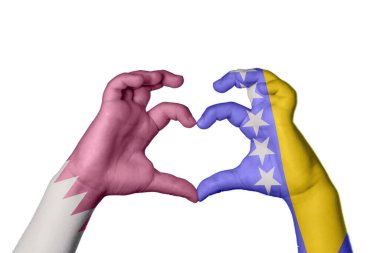 Katar Bosna-Hersek Kalbi, El hareketi, kalp yapma, Kırpma Yolu