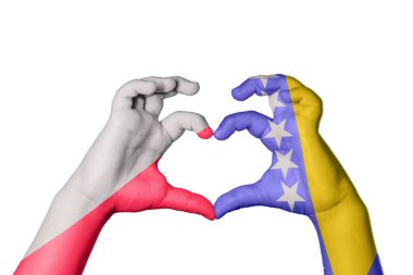 Polonya Bosna-Hersek 'in Kalbi, El hareketi, kalp yapma, Kırpma Yolu