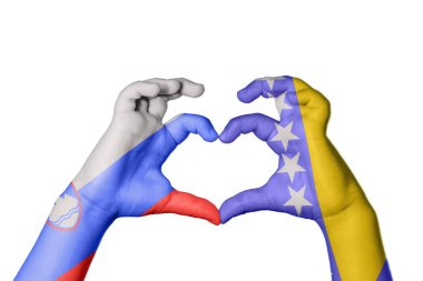 Slovenya Bosna-Hersek 'in Kalbi, El hareketi, kalp yaptı, Yol Kesme