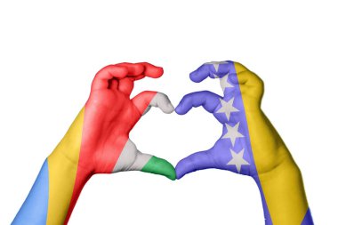 Seyşeller Bosna-Hersek 'in Kalbi, El hareketi, kalp yapma, Kırpma Yolu