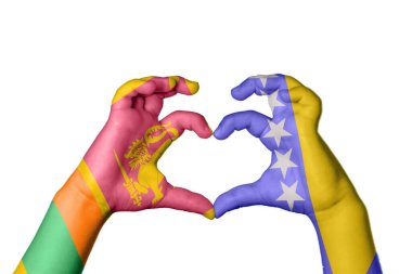 Sri Lanka Bosna-Hersek Kalbi, El hareketi, kalp yapma, Kırpma Yolu