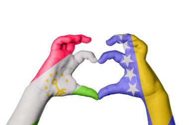 Tacikistan Bosna-Hersek Kalbi, El hareketi, kalp yapma, Kırpma Yolu