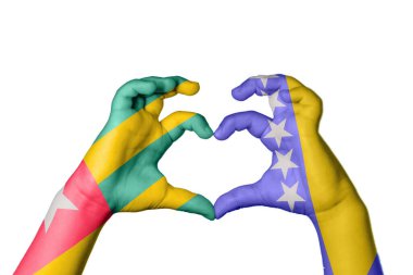 Togo Bosna-Hersek Kalbi, El hareketi, kalp yapma, Kırpma Yolu