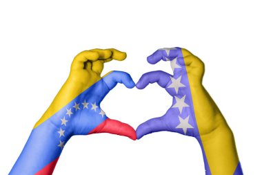 Venezuela Bosna-Hersek Kalbi, El hareketi, kalp yapma, Kırpma Yolu