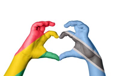 Bolivya Botswana Kalbi, El hareketi kalp yapma, Kırpma Yolu