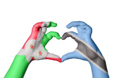 Burundi Botswana Kalbi, El hareketi kalp yapmak, Kırpma Yolu