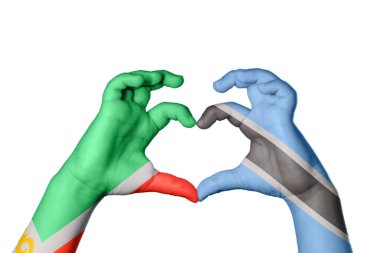 Çeçenistan Botswana Kalbi, El hareketi kalp yapmak, Kırpma Yolu