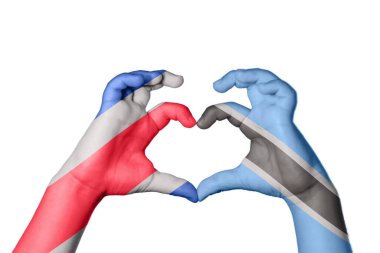 Kosta Rika Botswana Kalbi, El hareketi kalp yapma, Kırpma Yolu