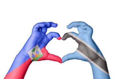 Haiti Botswana Kalbi, El hareketi kalp yapma, Kırpma Yolu