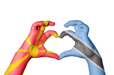 Kuzey Makedonya Botswana Kalbi, El hareketi, kalp yapma, Kırpma Yolu