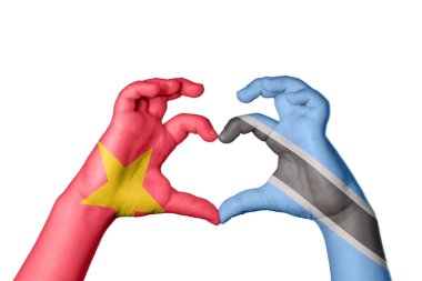 Vietnam Botswana Kalbi, El hareketi kalp yapma, Kırpma Yolu