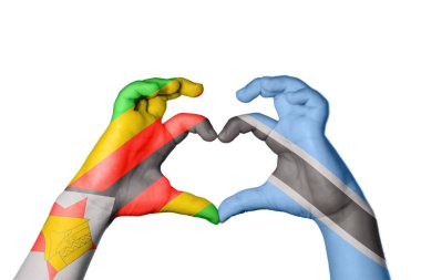 Zimbabwe Botswana Kalbi, El hareketi kalp yapmak, Kırpma Yolu