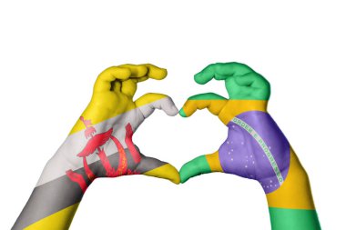 Brunei Brezilya Kalbi, El hareketi kalp yapma, Kırpma Yolu