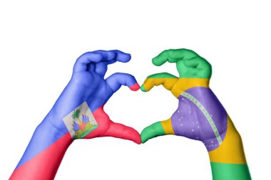 Haiti Brezilya Kalbi, El hareketi kalp yapma, Kırpma Yolu