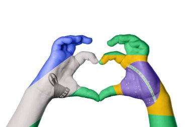 Lesotho Brezilya Kalbi, El hareketi kalp yapma, Kırpma Yolu