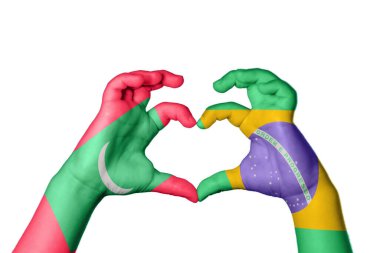 Maldivler Brezilya Kalbi, El hareketi kalp yapma, Kırpma Yolu