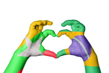 Myanmar Brezilya Kalbi, El hareketi kalp yapma, Kırpma Yolu