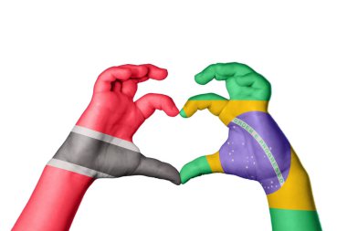 Trinidad ve Tobago Brezilya Kalbi, El hareketi kalp yapma, Kırpma Yolu