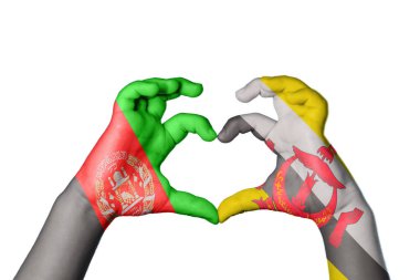 Afganistan Brunei Kalbi, El hareketi kalp yapma, Kırpma Yolu