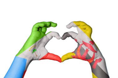 Ekvator Ginesi Brunei Kalbi, El hareketi kalp yapma, Kırpma Yolu