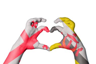 Georgia Brunei Kalp, El hareketi kalp yapma, Kırpma Yolu