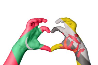 Maldivler Brunei Kalbi, El hareketi kalp yapma, Kırpma Yolu